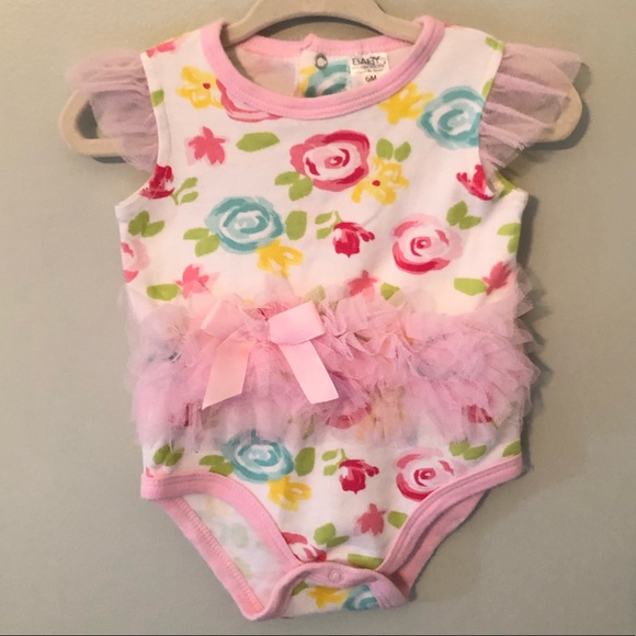 6 month floral tutu onesie - Picture 3 of 3